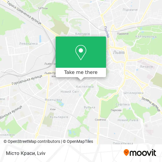 Карта Місто Краси