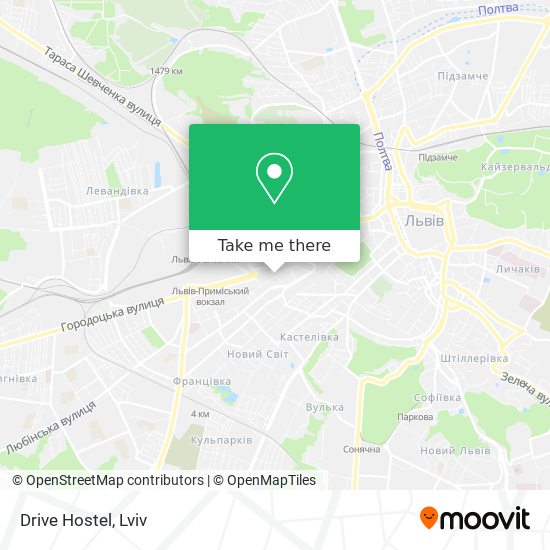 Drive Hostel map