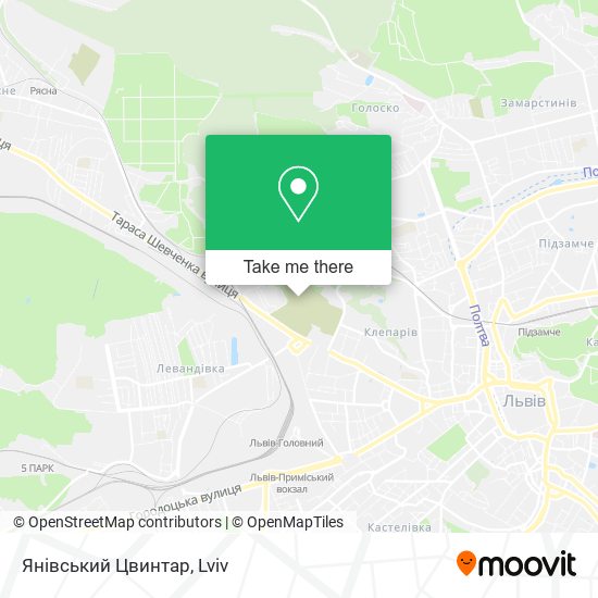 Карта Янівський Цвинтар