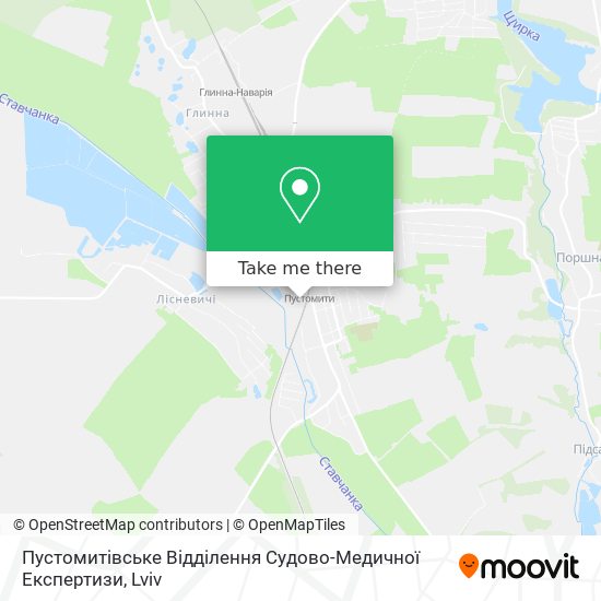 Пустомитівське Відділення Судово-Медичної Експертизи map