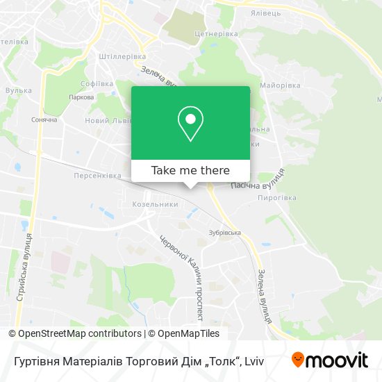 Карта Гуртівня Матеріалів Торговий Дім „Толк“