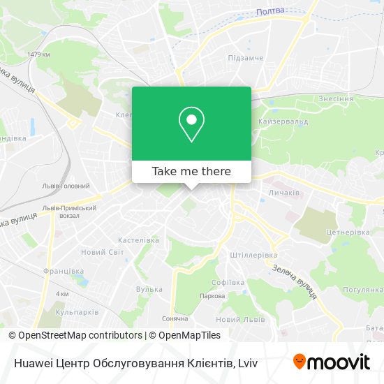 Карта Huawei Центр Обслуговування Клієнтів