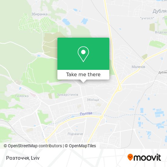Розточчя map