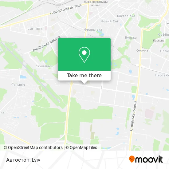 Карта Автостоп