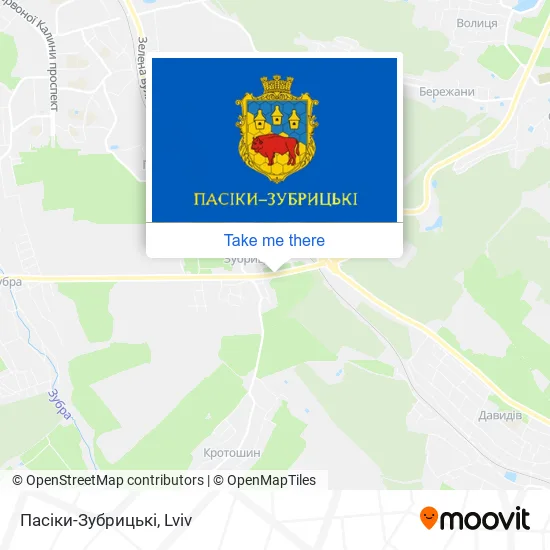Карта Пасіки-Зубрицькі