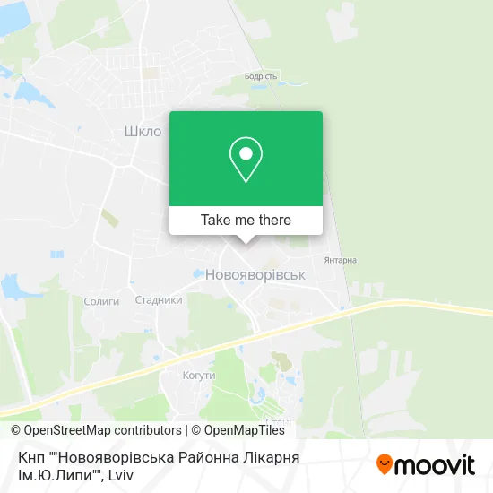 Карта Кнп ""Новояворівська Районна Лікарня Ім.Ю.Липи""