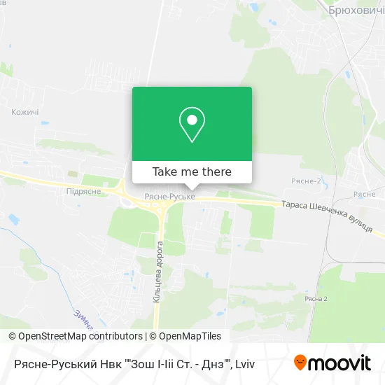 Карта Рясне-Руський Нвк ""Зош І-Ііі Ст. - Днз""