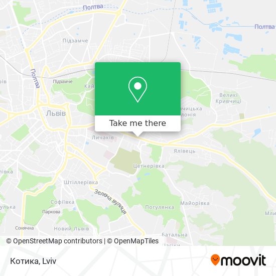 Котика map