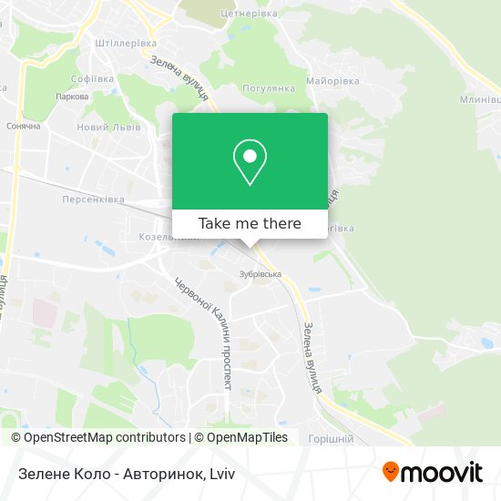 Зелене Коло - Авторинок map