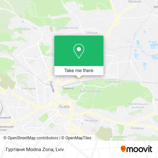 Карта Гуртівня Modna Zona