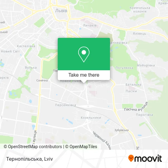 Карта Тернопільська