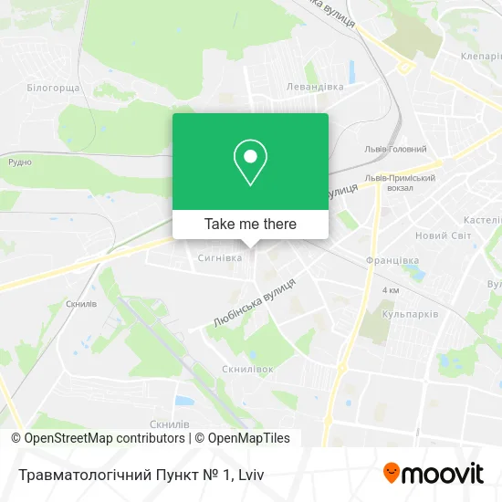 Карта Травматологічний Пункт № 1