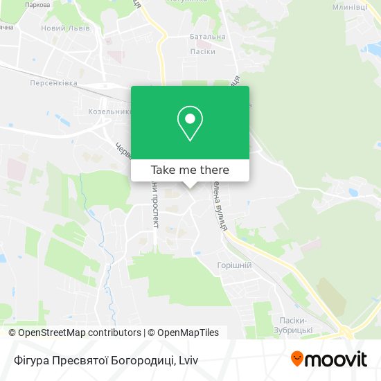 Карта Фігура Пресвятої Богородиці