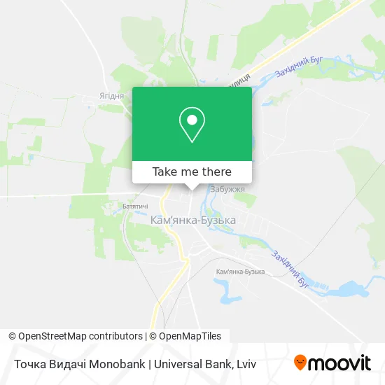 Точка Видачі Monobank | Universal Bank map