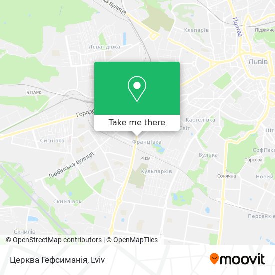 Церква Гефсиманія map