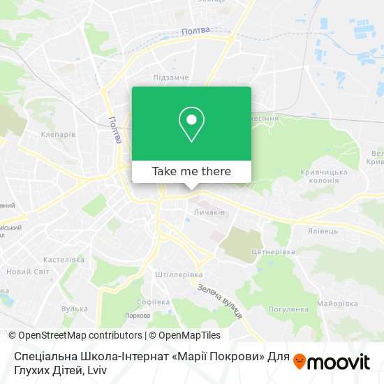 Спеціальна Школа-Інтернат «Марії Покрови» Для Глухих Дітей map