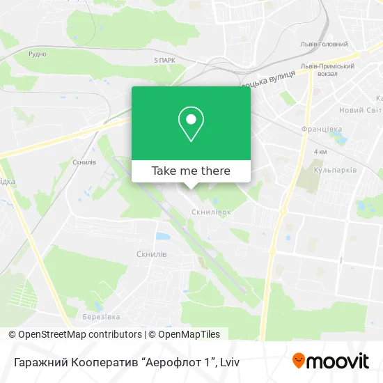 Карта Гаражний Кооператив “Аерофлот 1”