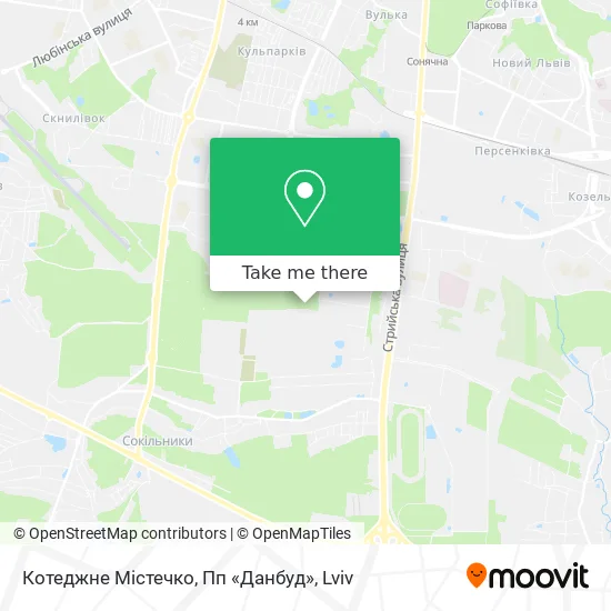 Карта Котеджне Містечко, Пп «Данбуд»