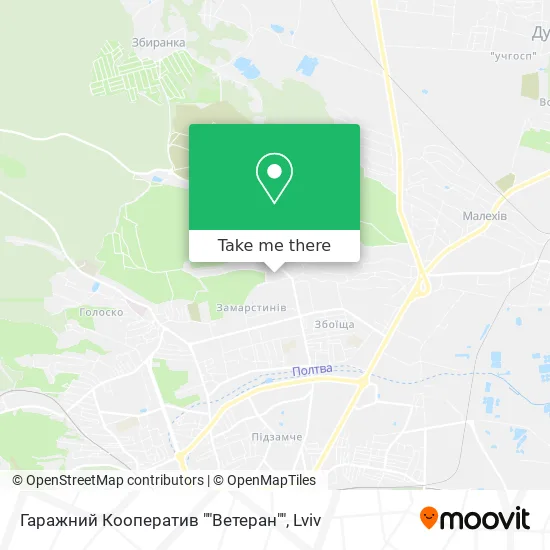 Карта Гаражний Кооператив ""Ветеран""