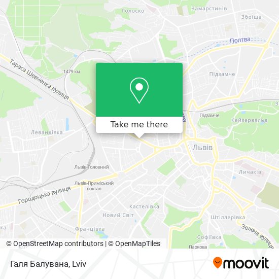 Галя Балувана map