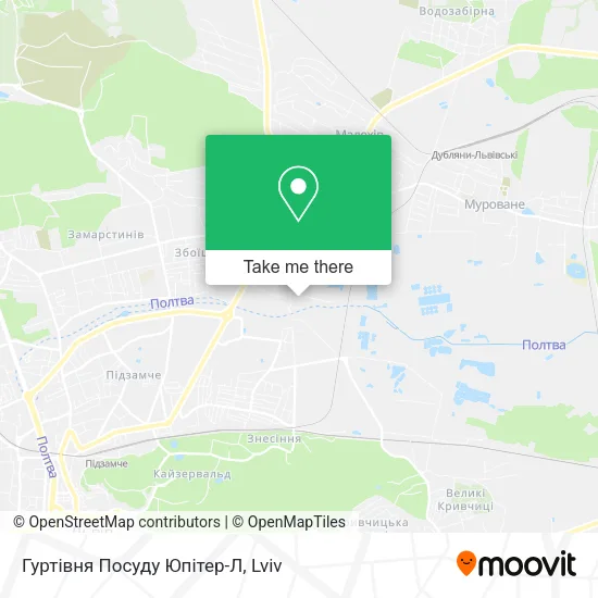 Карта Гуртівня Посуду Юпітер-Л