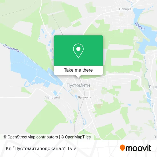 Карта Кп “Пустомитиводоканал”