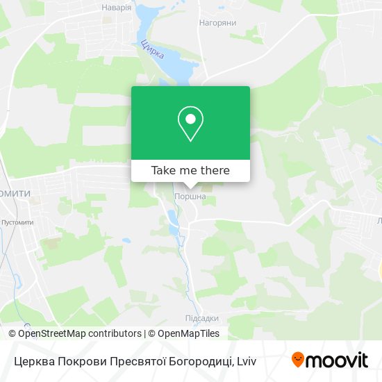 Карта Церква Покрови Пресвятої Богородиці