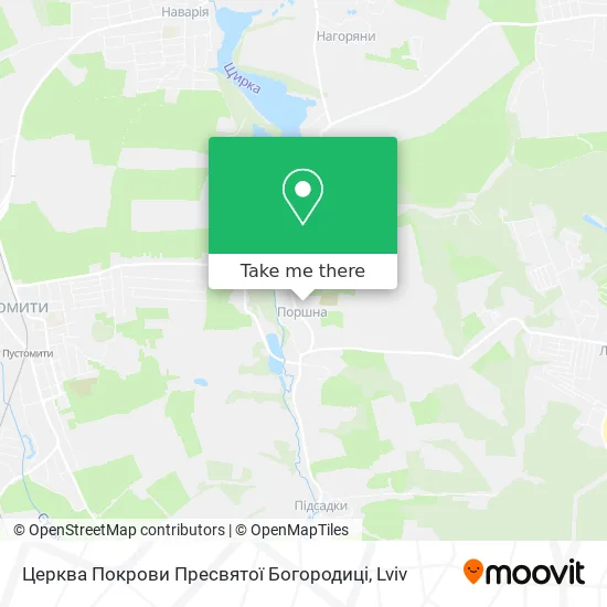 Карта Церква Покрови Пресвятої Богородиці