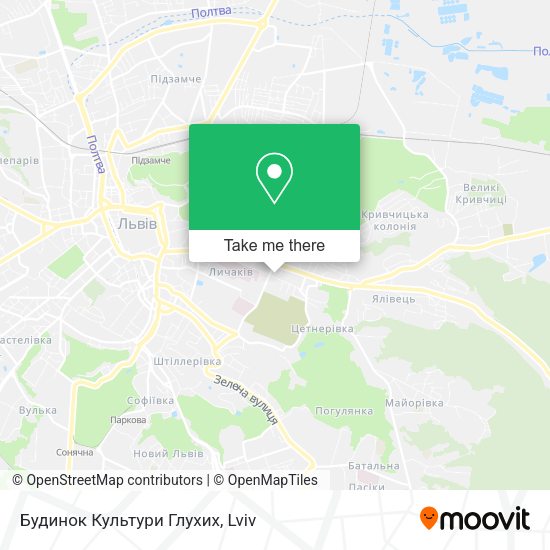Карта Будинок Культури Глухих