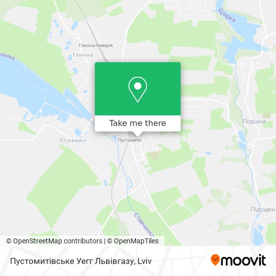 Пустомитівське Уегг Львівгазу map