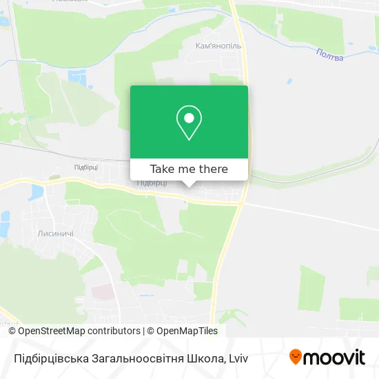 Карта Підбірцівська Загальноосвітня Школа
