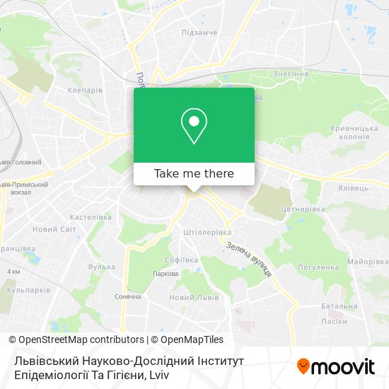 Львівський Науково-Дослідний Інститут Епідеміології Та Гігієни map