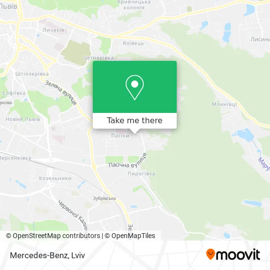 Карта Mercedes-Benz