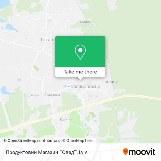 Продуктовий Магазин ""Овед"" map