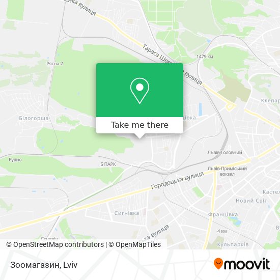 Зоомагазин map