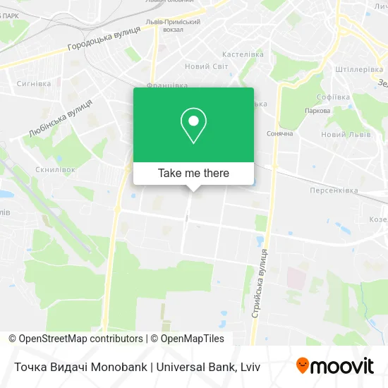 Карта Точка Видачі Monobank | Universal Bank