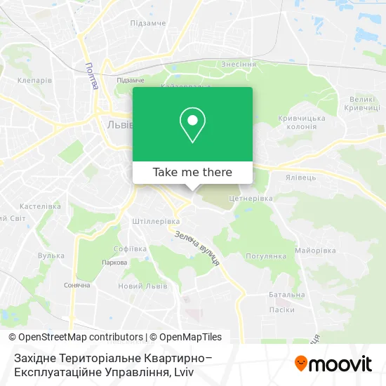 Карта Західне Територіальне Квартирно–Експлуатаційне Управління