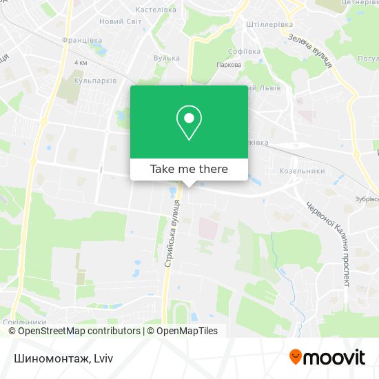 Шиномонтаж map