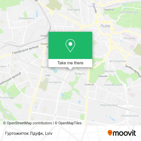 Карта Гуртожиток Лдуфк