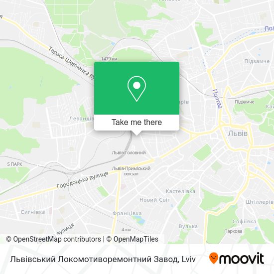 Карта Львівський Локомотиворемонтний Завод