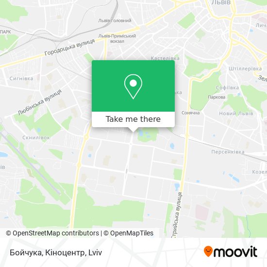Бойчука, Кіноцентр map