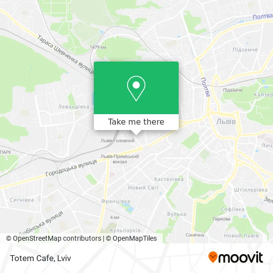 Карта Totem Cafe