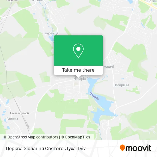 Карта Церква Зіслання Святого Духа