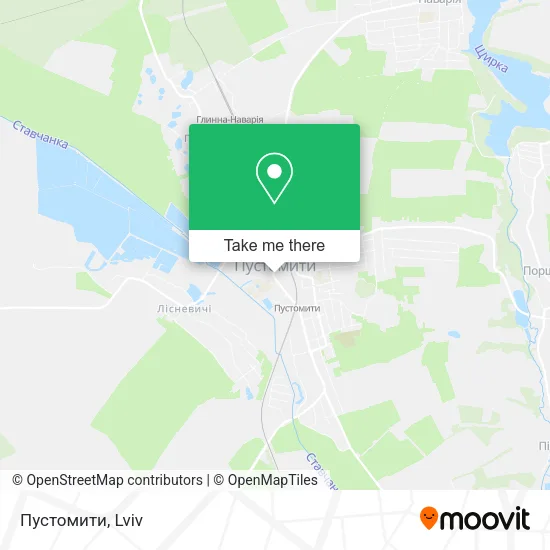 Карта Пустомити
