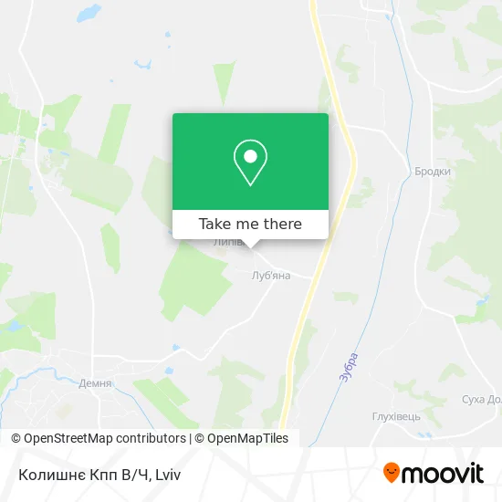 Карта Колишнє Кпп В/Ч