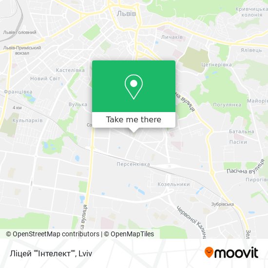Ліцей ""Інтелект"" map