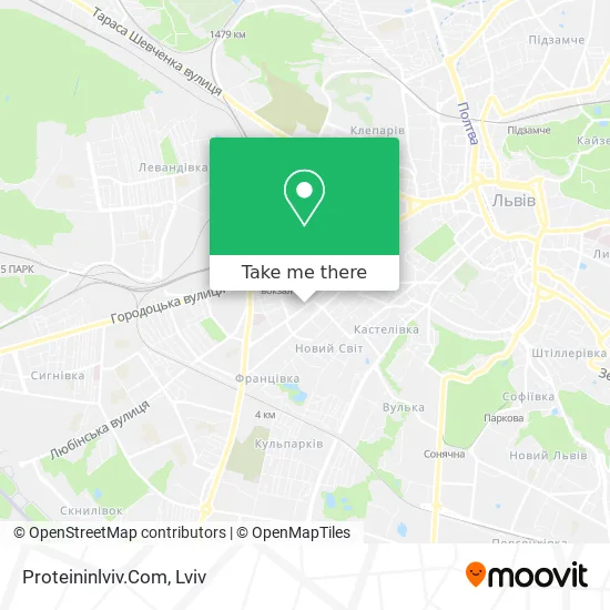 Карта Proteininlviv.Com