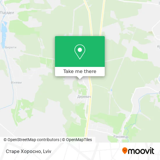 Карта Старе Хоросно