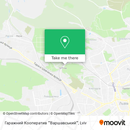 Карта Гаражний Кооператив ""Варшавський""
