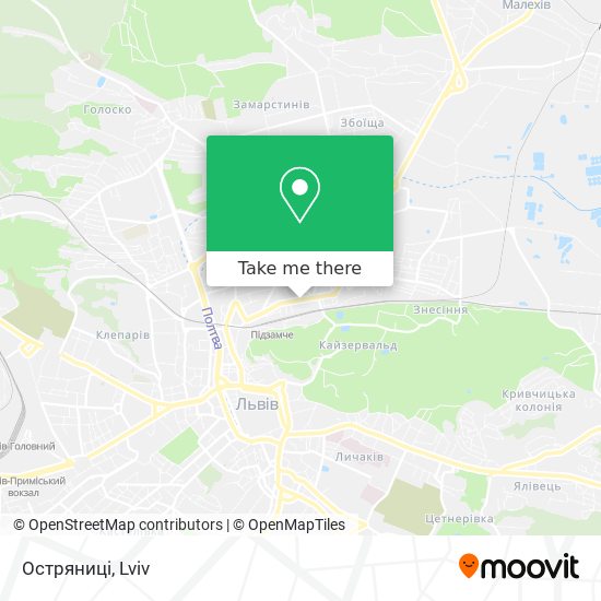 Остряниці map